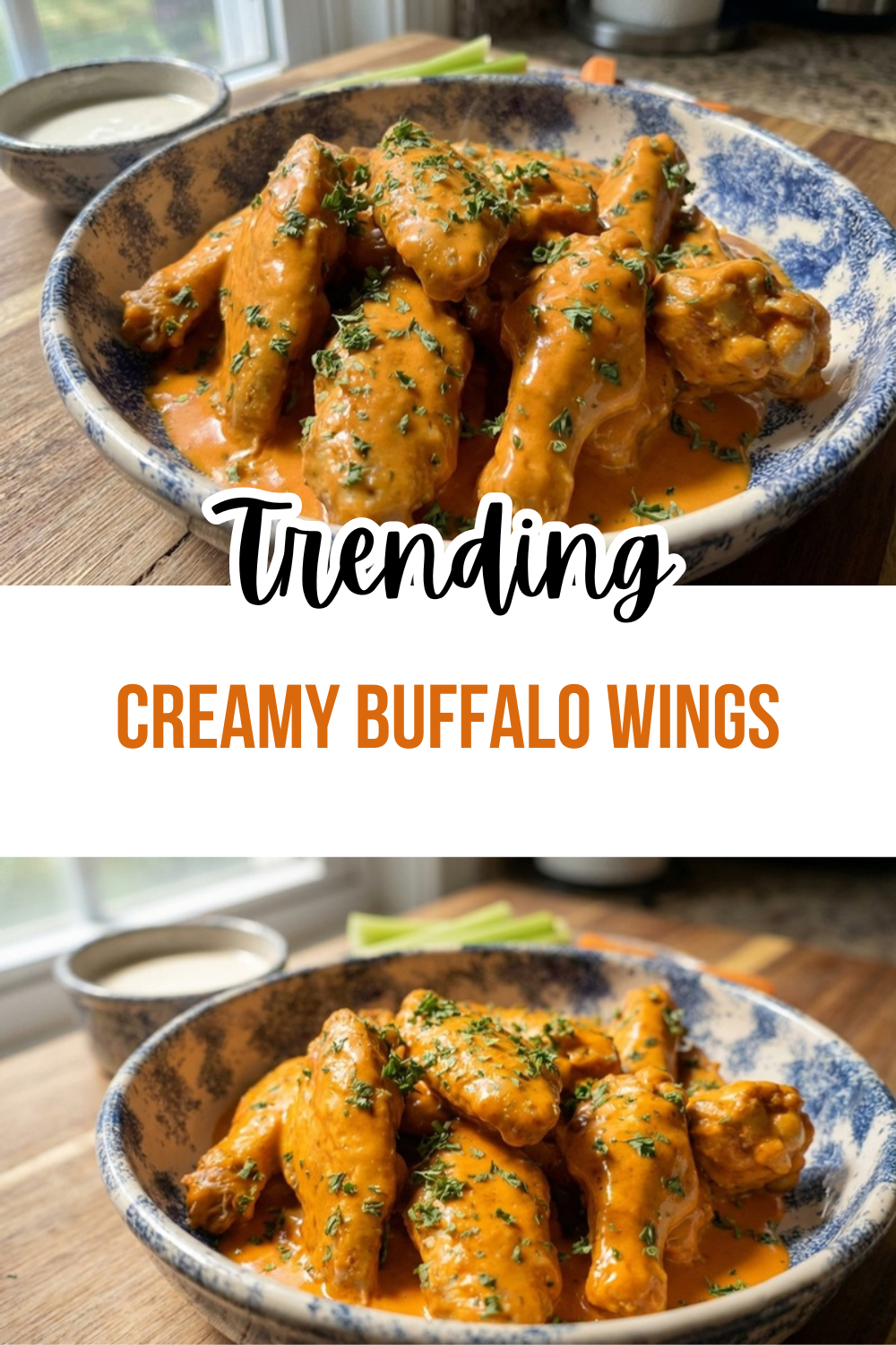 Crispy Oven Baked Buffalo Wings 7 Creamy Buffalo Wings