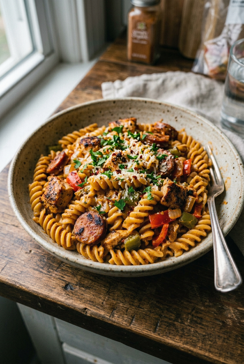 One Pot Creamy Cajun Chicken Pasta 6 Creamy Cajun Chicken Pasta