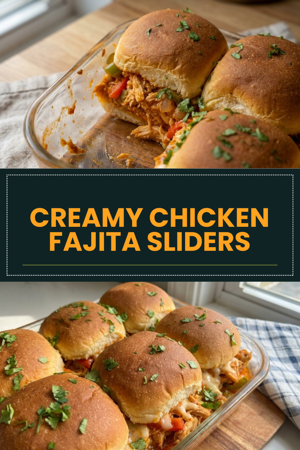 Creamy Chicken Fajita Sliders