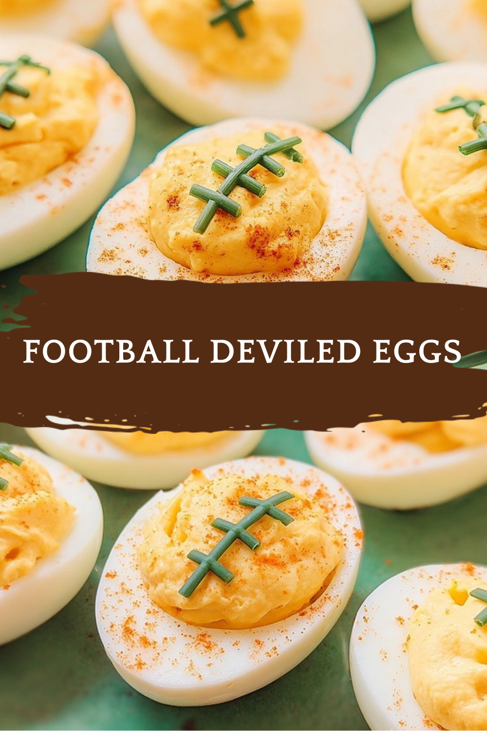 Football Deviled Eggs