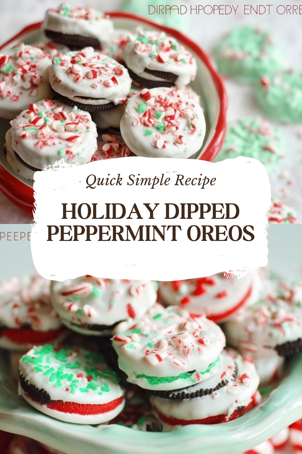Peppermint Chocolate Covered Oreos Recipe 7 Holiday Dipped Peppermint Oreos