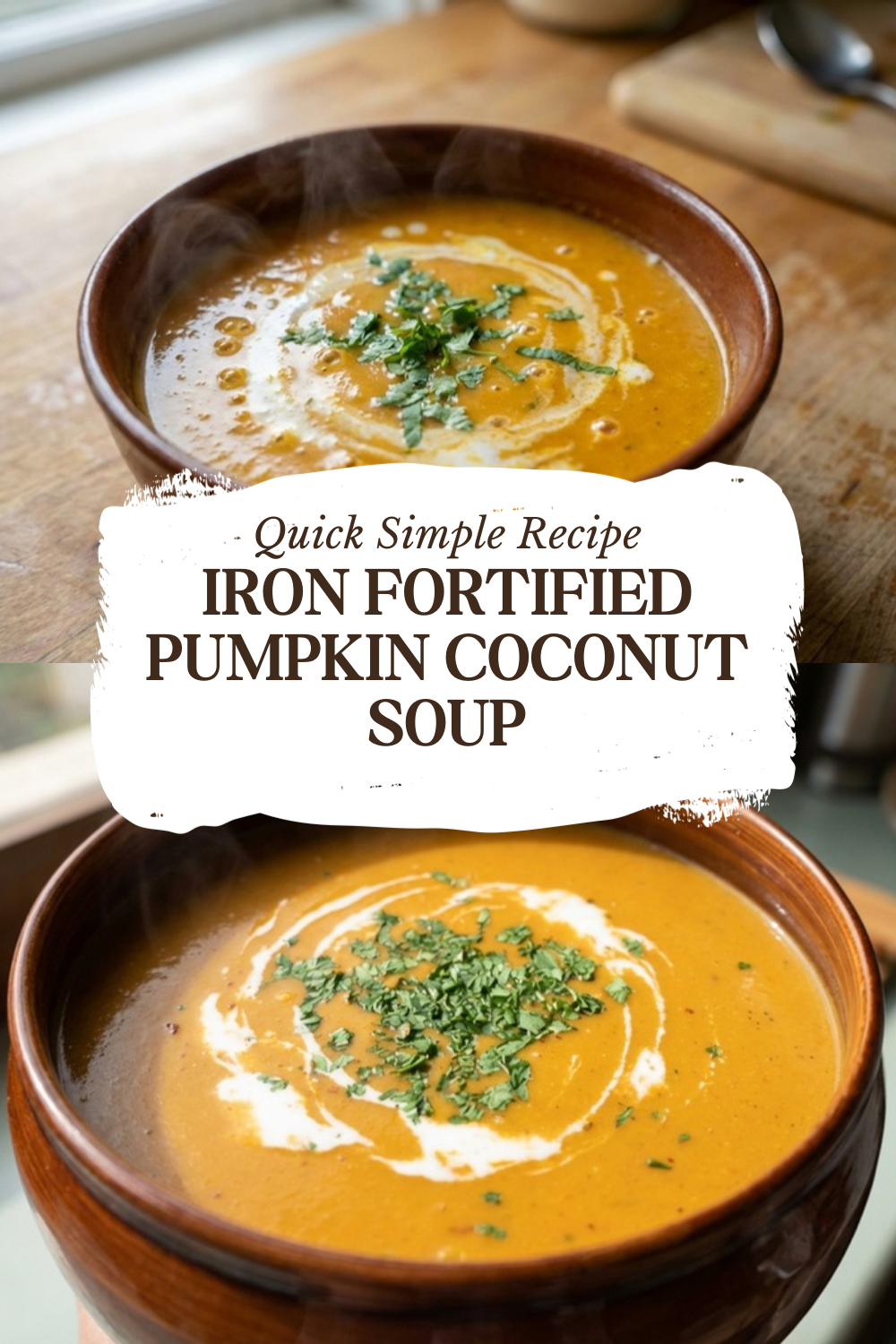 Iron Fortified Pumpkin Coconut Soup
