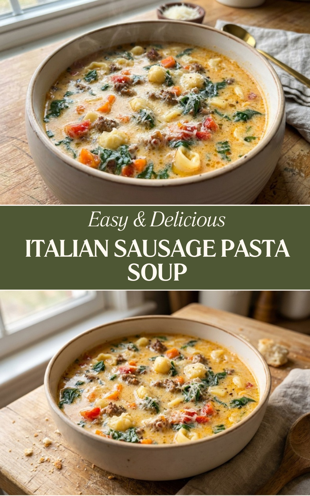 Italian Sausage Pasta Soup