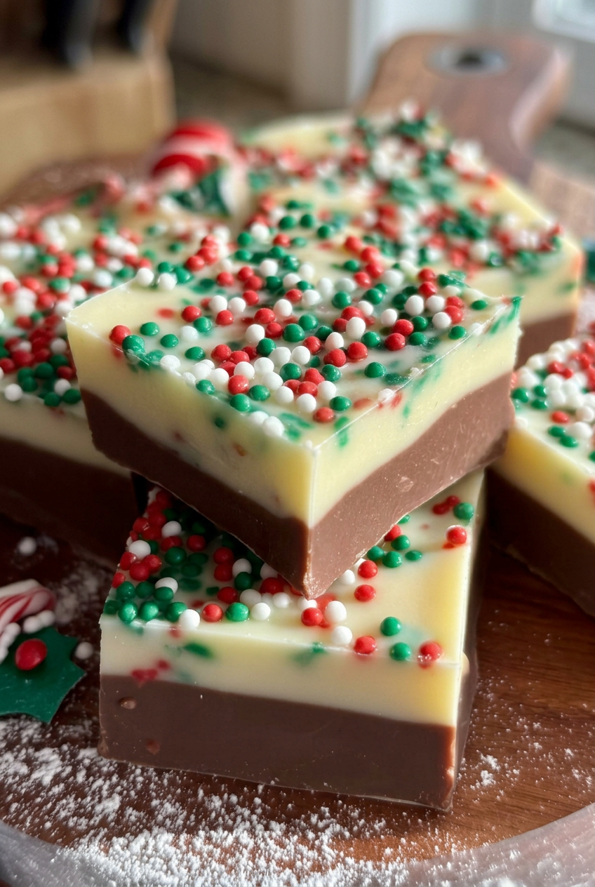 Layered Christmas Fudge
