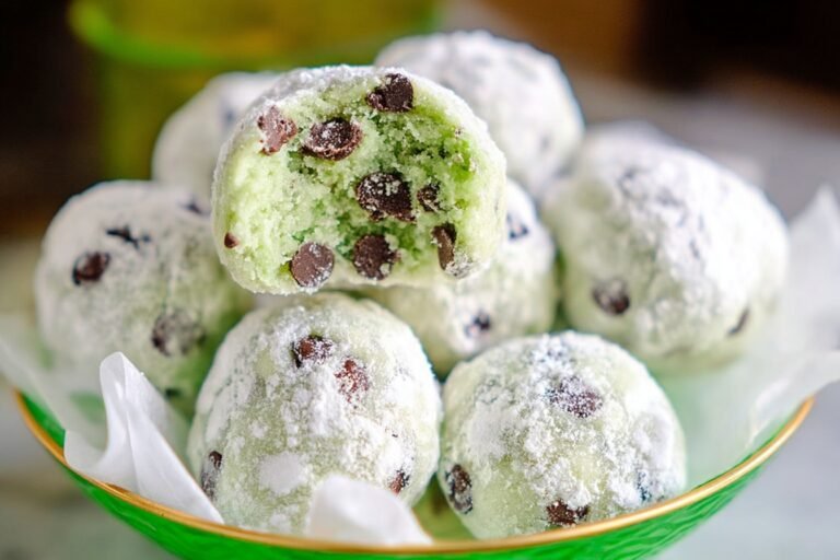 Mint Chocolate Chip Snowball Cookies 33.Png
