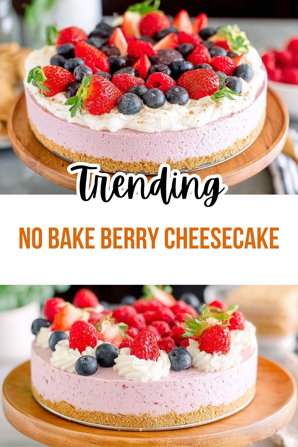 No Bake Berry Cheesecake Recipe 7 No Bake Berry Cheesecake