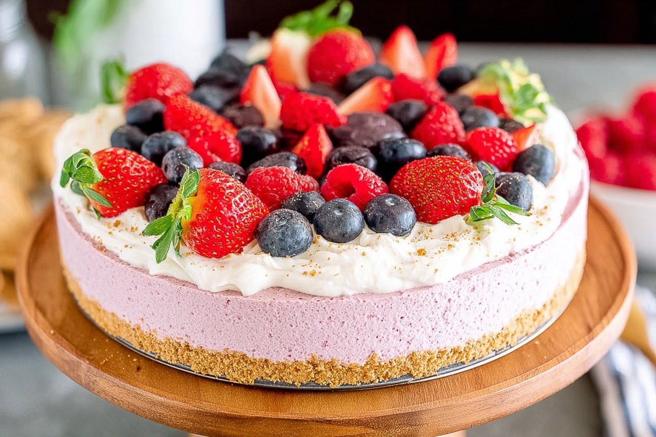 No Bake Berry Cheesecake Recipe 6 No Bake Berry Cheesecake