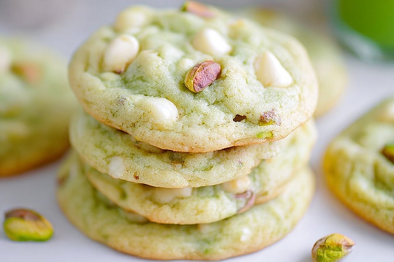 Pistachio White Chocolate Pudding Cookies Recipe