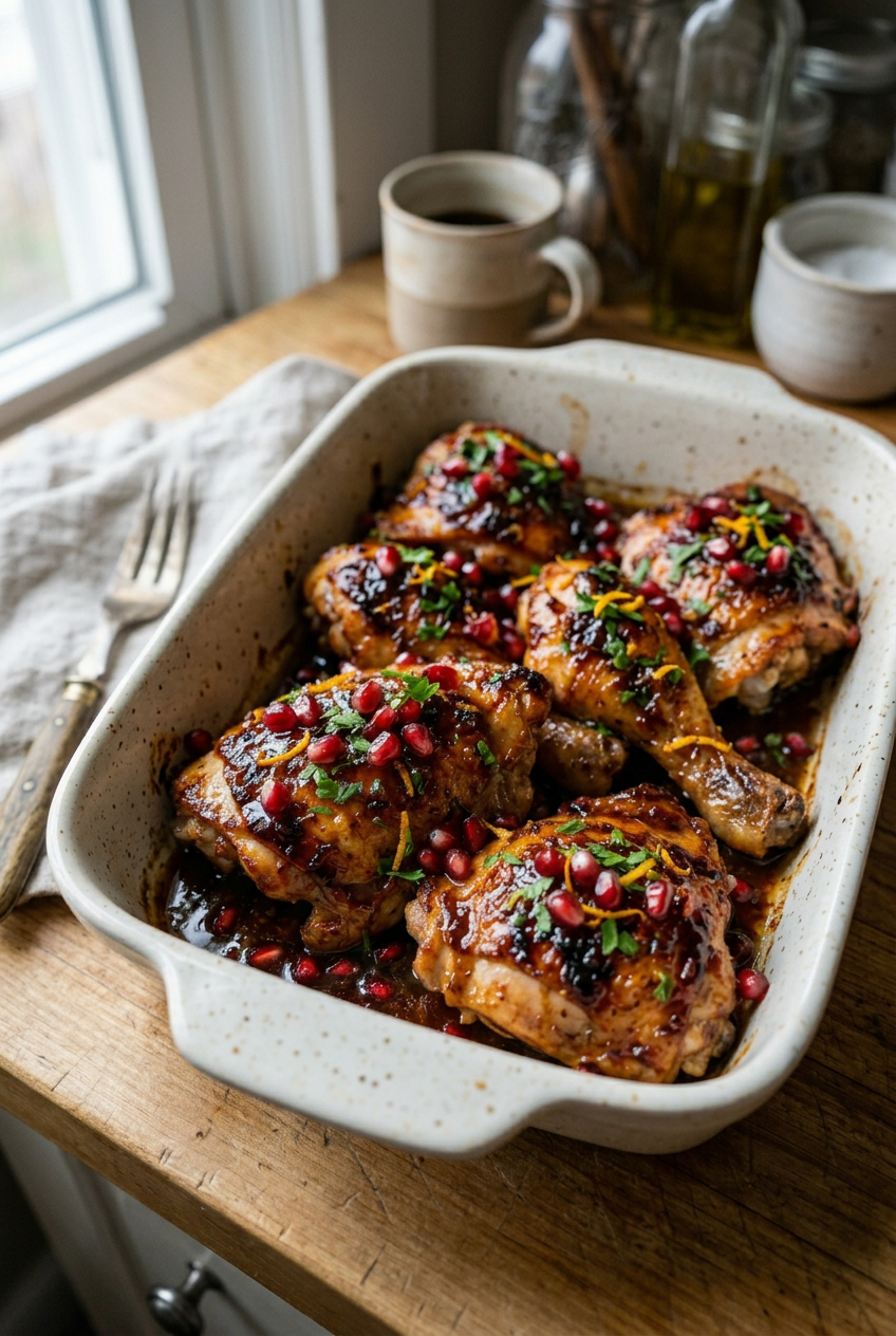 Pomegranate Glazed Chicken Recipe 6 Pomegranate Orange Glazed Chicken