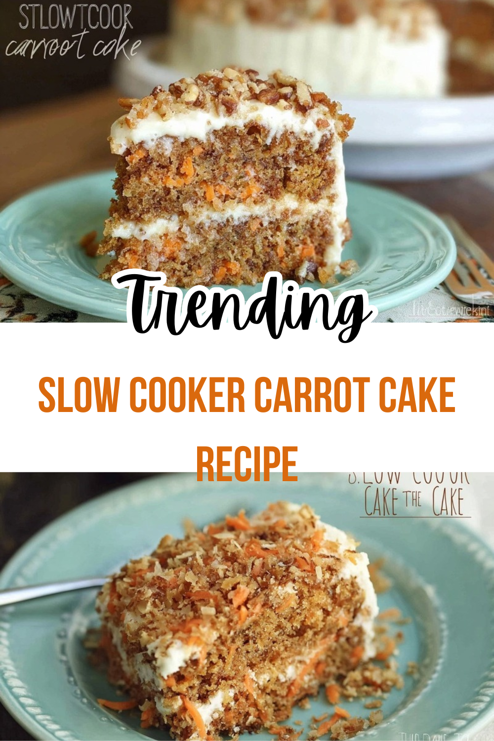Slow Cooker Carrot Cake Recipe