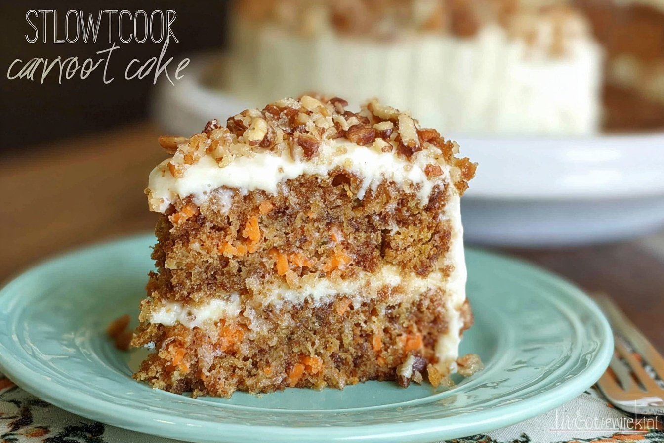 Slow Cooker Carrot Cake Recipe
