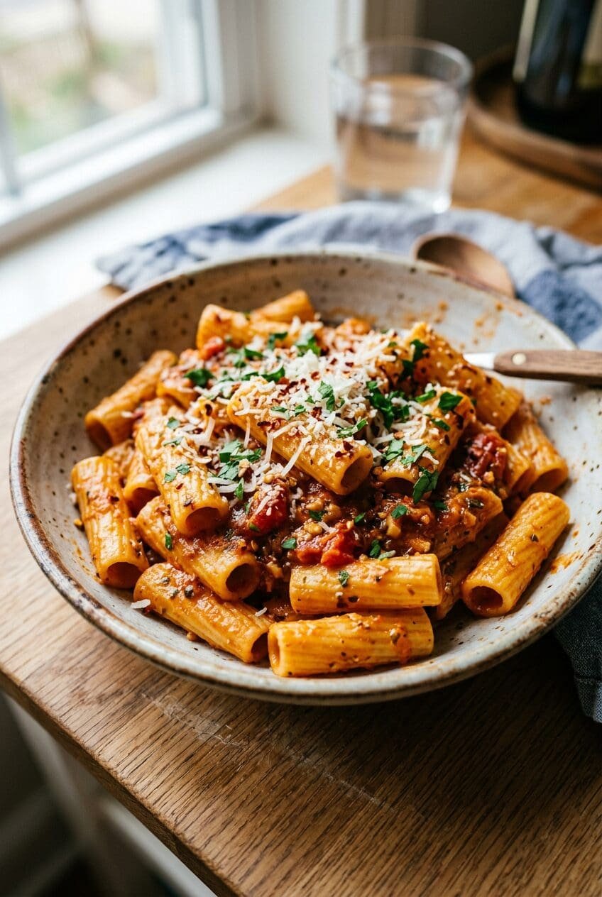 Delicious Spicy Rigatoni Recipe Packed With Bold Flavor
