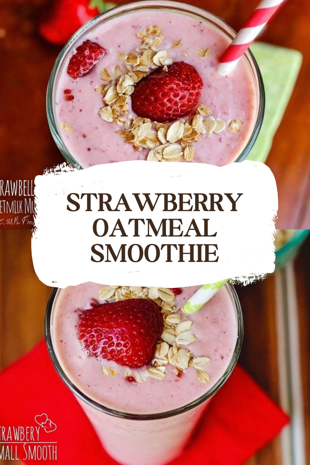 Strawberry Oatmeal Smoothie