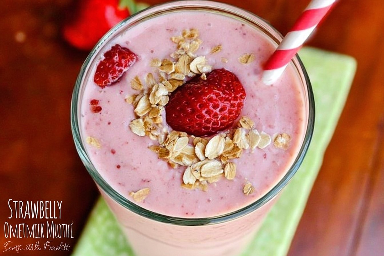 Strawberry Oatmeal Smoothie