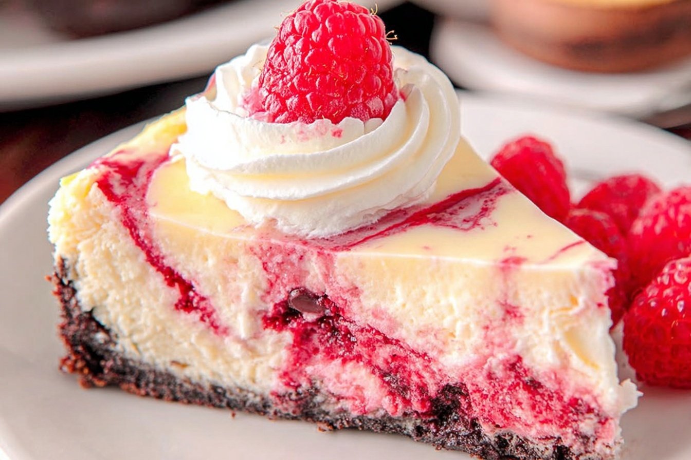 White Chocolate Raspberry Cheesecake