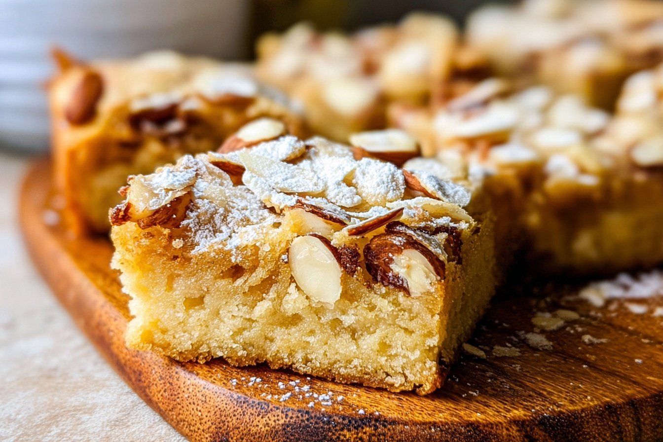 Almond Croissant Blondies Recipe 6 Almond Croissant Blondies