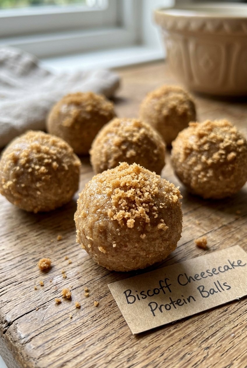 Biscoff Cheesecake Protein Balls
