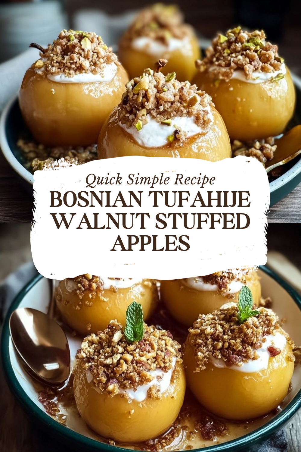 Bosnian Tufahije Walnut Stuffed Apples