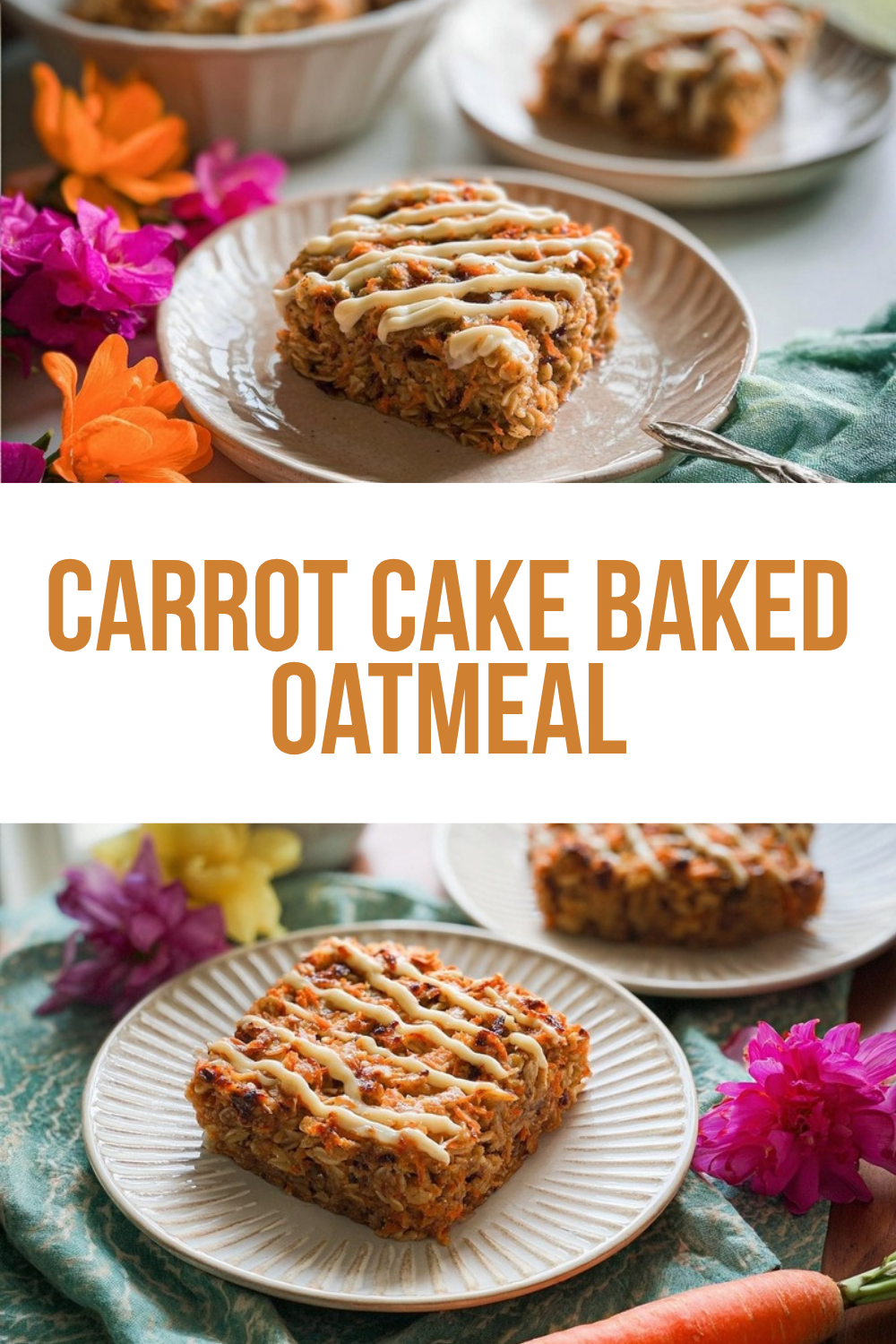 Carrot Cake Baked Oatmeal