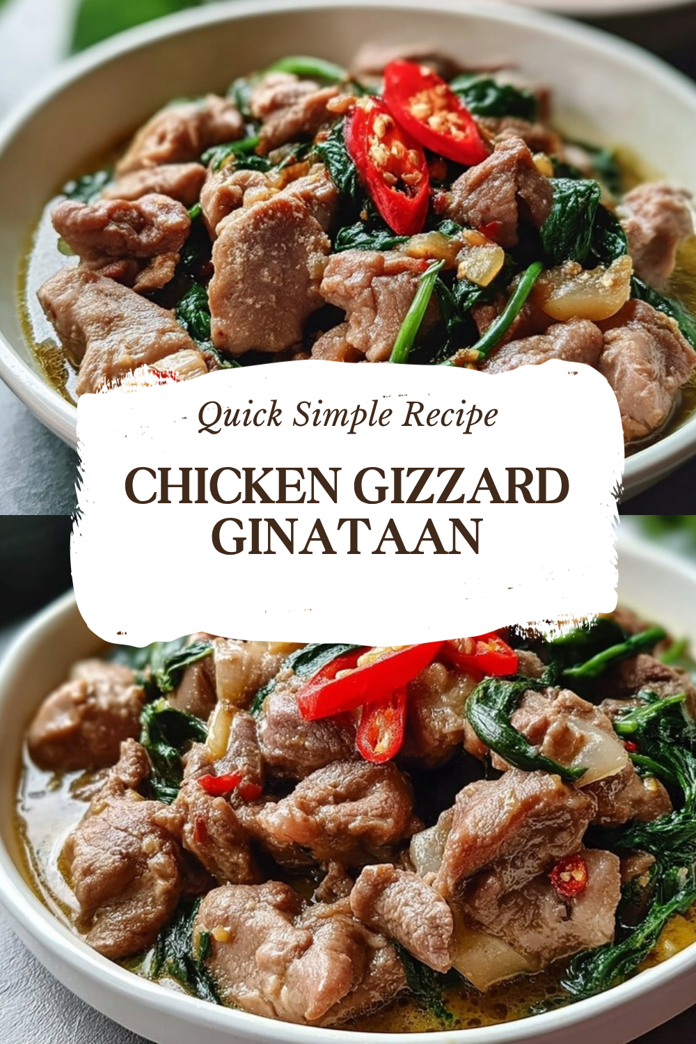 Chicken Gizzard Ginataan Recipe 7 Chicken Gizzard Ginataan
