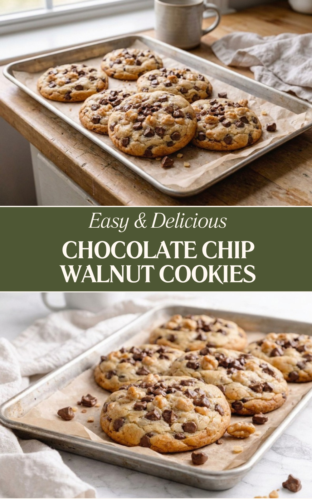 Chocolate Chip Walnut Cookies