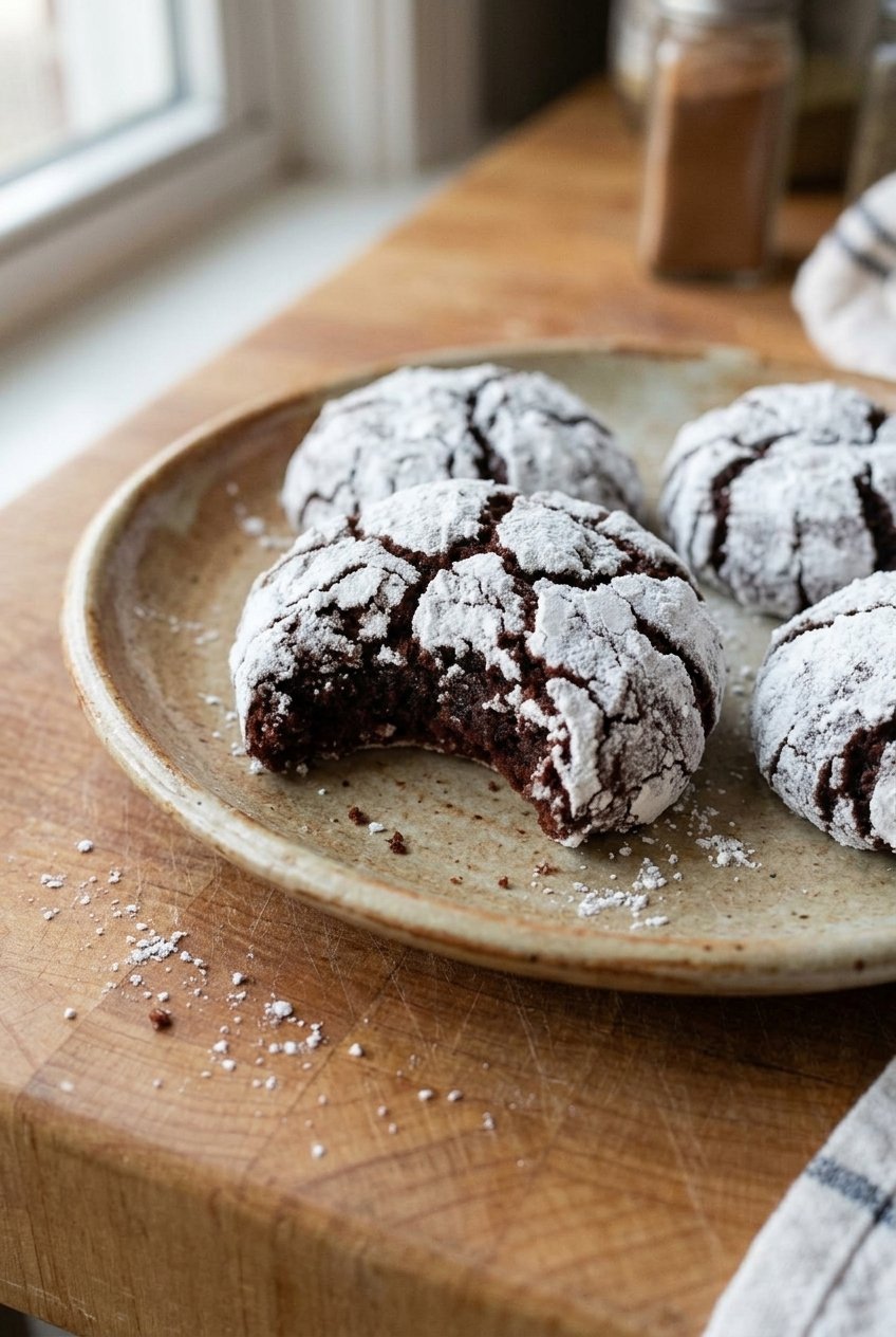Chocolate Crinkle Cookies
