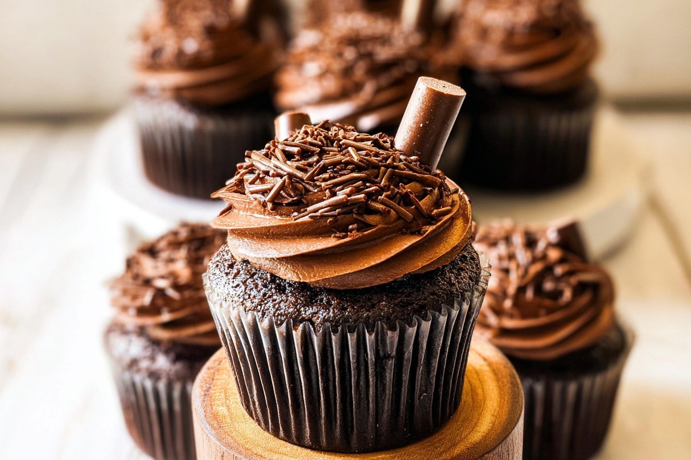 Super Moist Chocolate Cupcakes 6 Chocolate Cupcakes