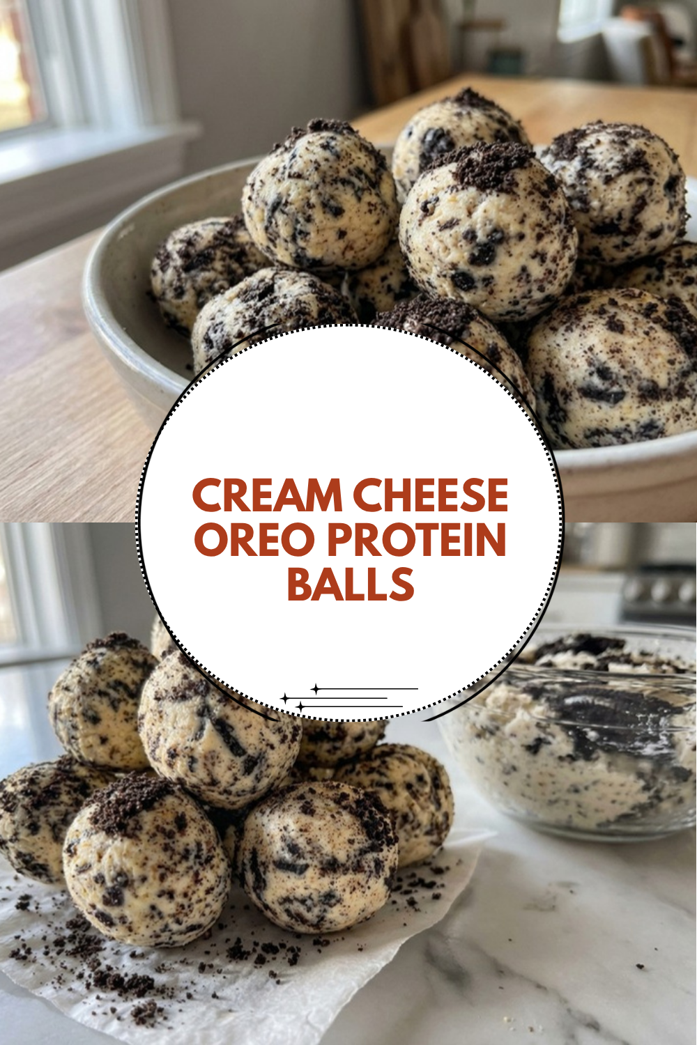 No Bake Cookies And Cream Oreo Protein Balls 7 Cream Cheese Oreo Protein Balls