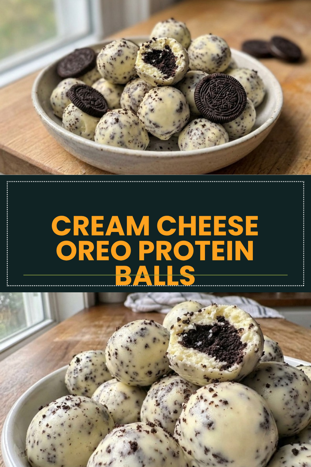 Cream Cheese Oreo Protein Balls