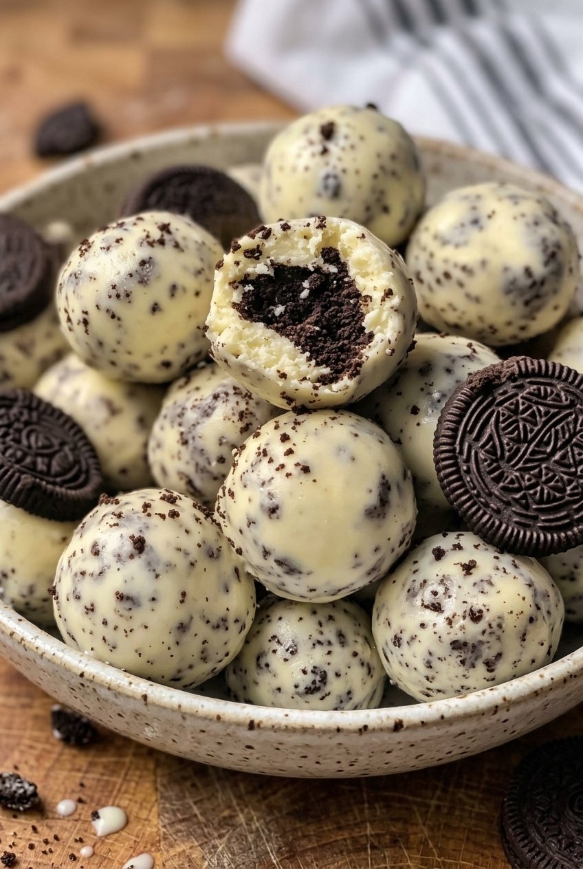 Cream Cheese Oreo Protein Balls