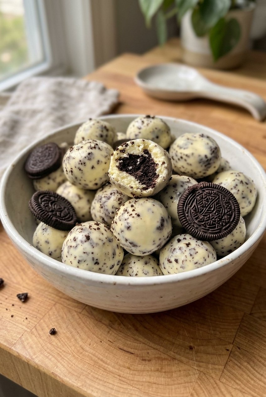 Cream Cheese Oreo Protein Balls
