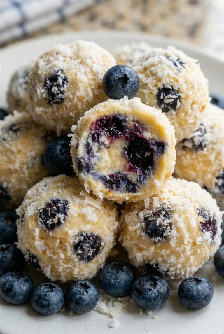 Creamy Blueberry Cheesecake Protein Balls 11.Png