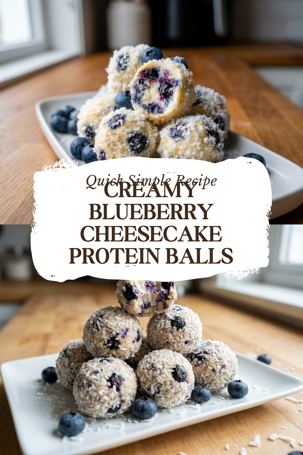 Blueberry Cheesecake Protein Balls No Bake Recipe 7 Creamy Blueberry Cheesecake Protein Balls