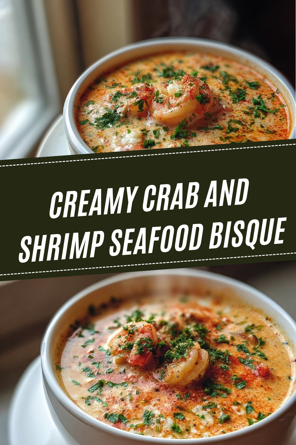 Creamy Crab And Shrimp Seafood Bisque