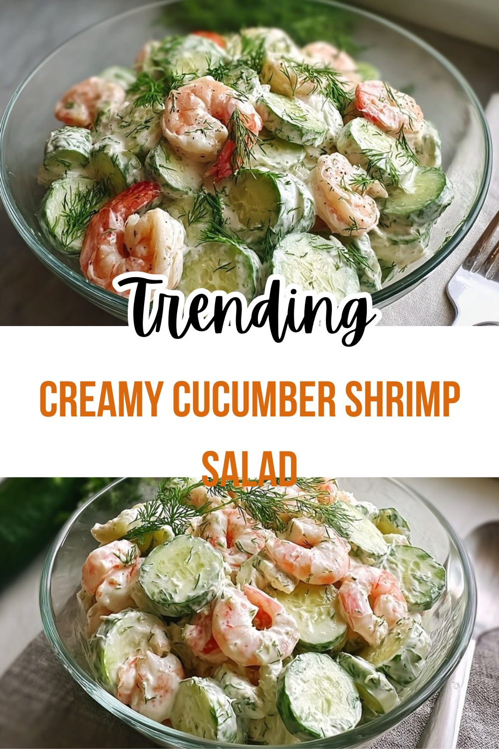 Creamy Cucumber Shrimp Salad