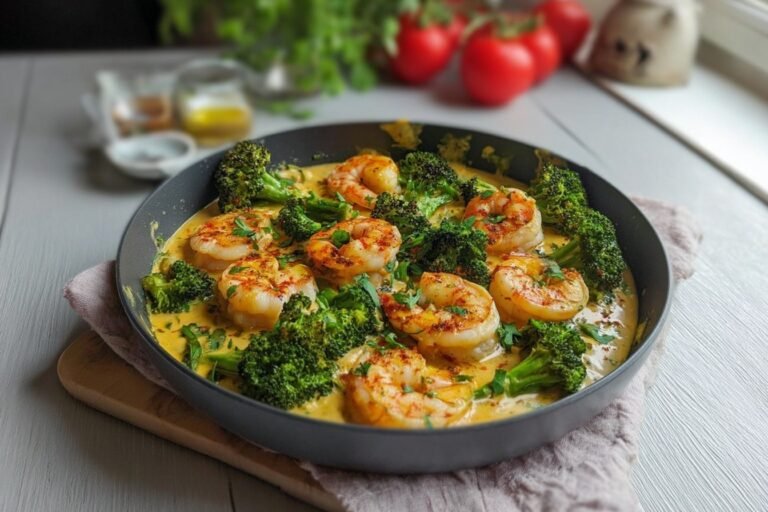 Creamy Spicy Shrimp With Broccoli 25.Png