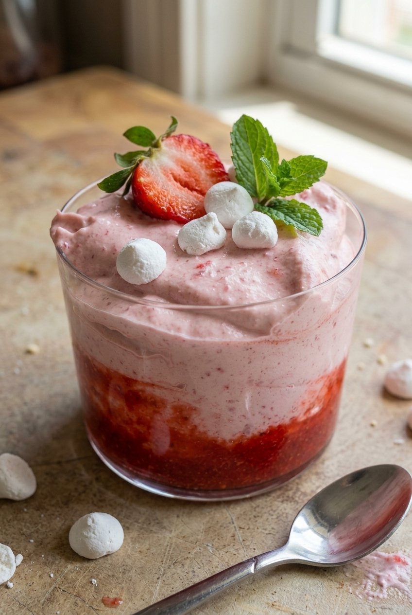 Easy Fresh Strawberry Mousse