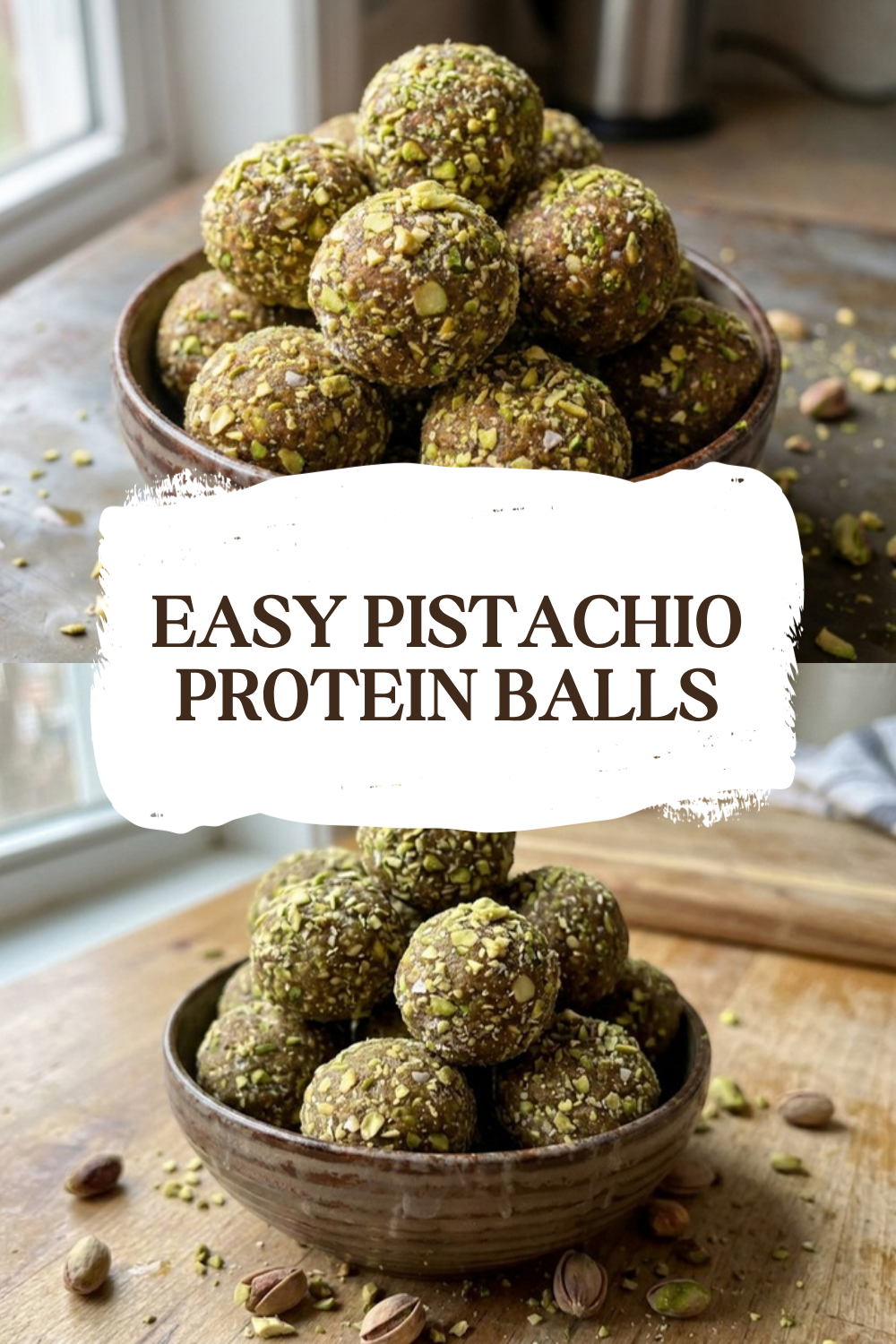 Easy Pistachio Protein Balls