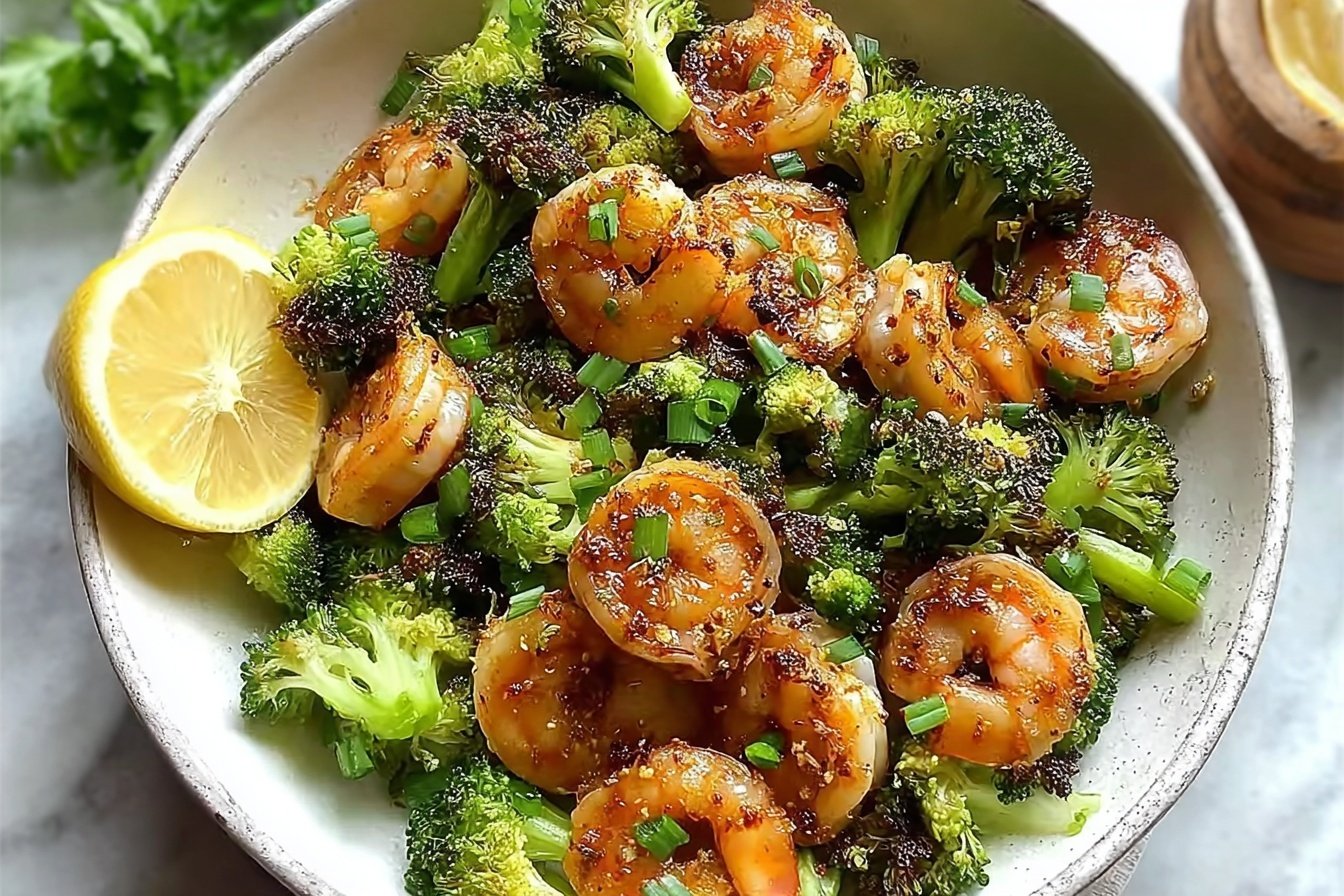 Garlic Butter Shrimp With Broccoli