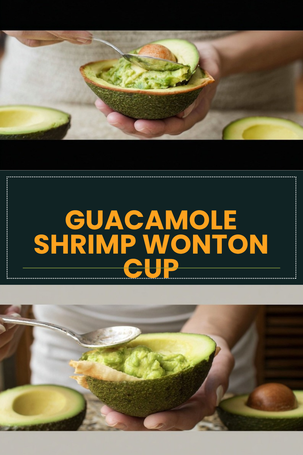 Wonton Guacamole Cups With Thai Sweet Chili Shrimp 4 Guacamole Shrimp Wonton Cup