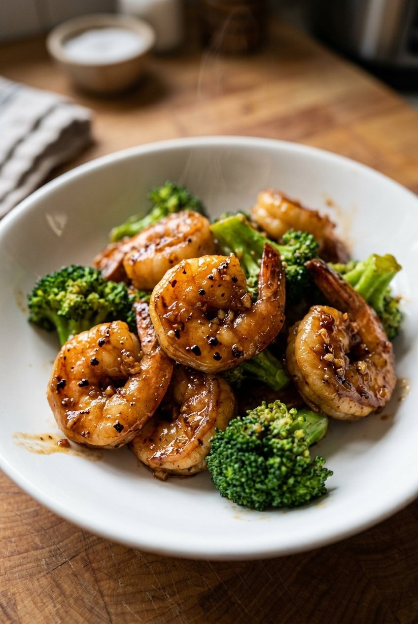 High-Protein Honey Garlic Shrimp