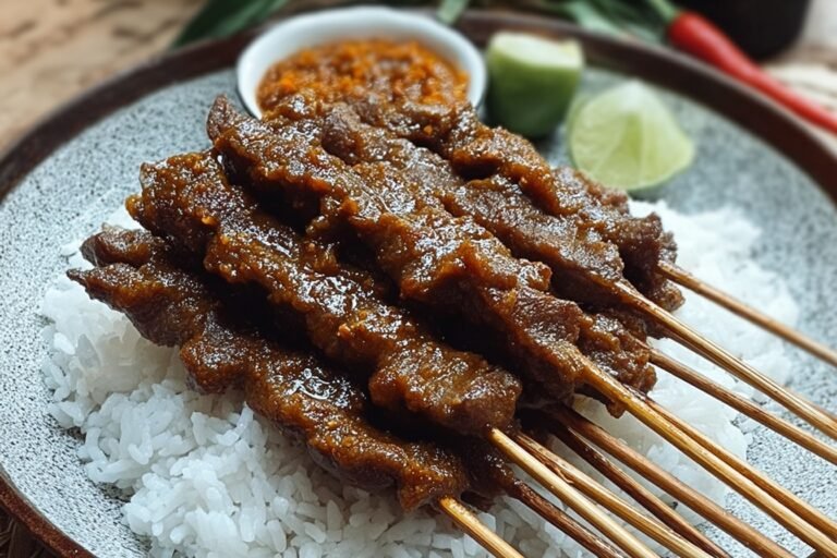 Indonesian Sate Padang Beef Skewers 94.Png