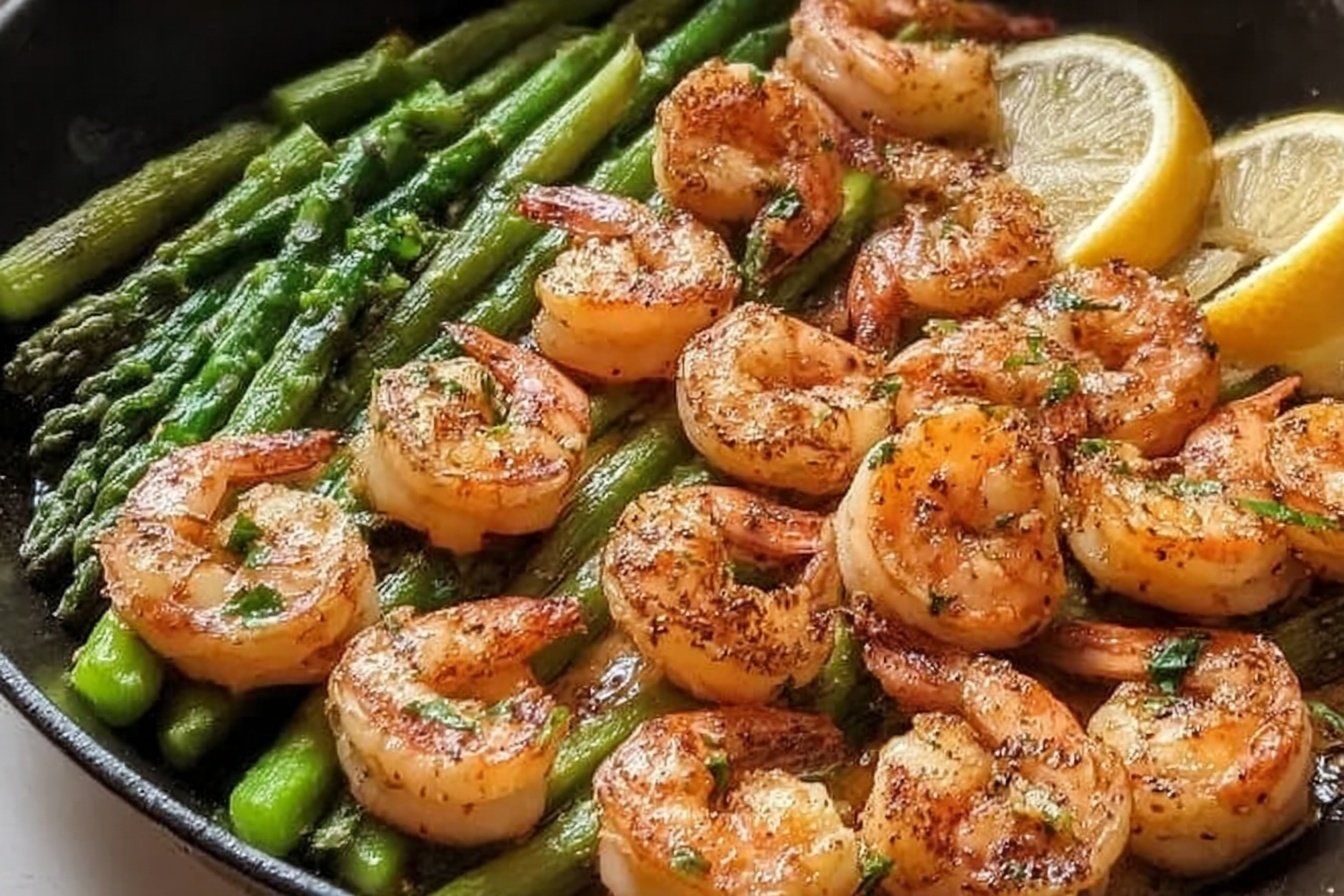 Lemon Garlic Shrimp And Asparagus
