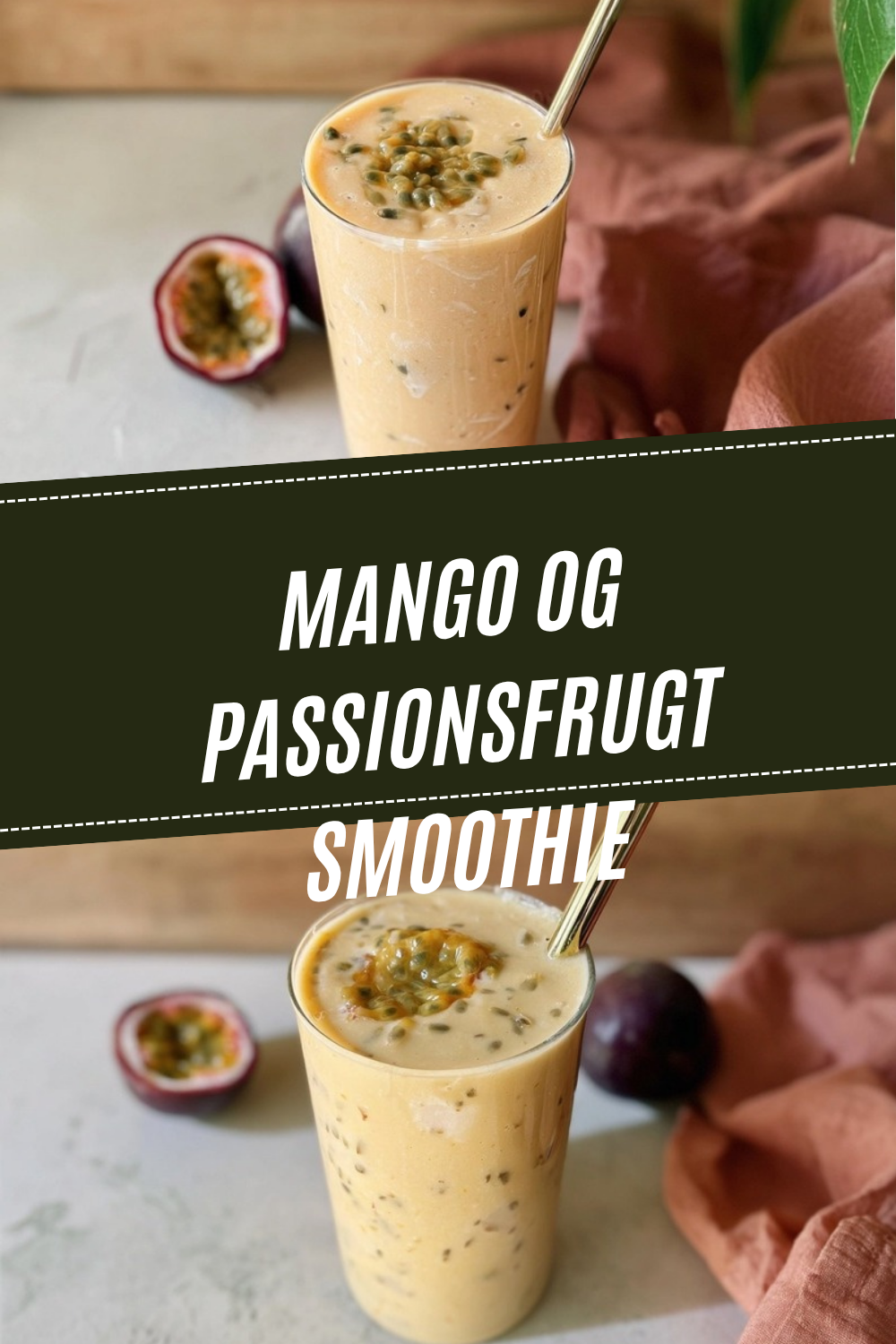 Mango Og Passionsfrugt Smoothie