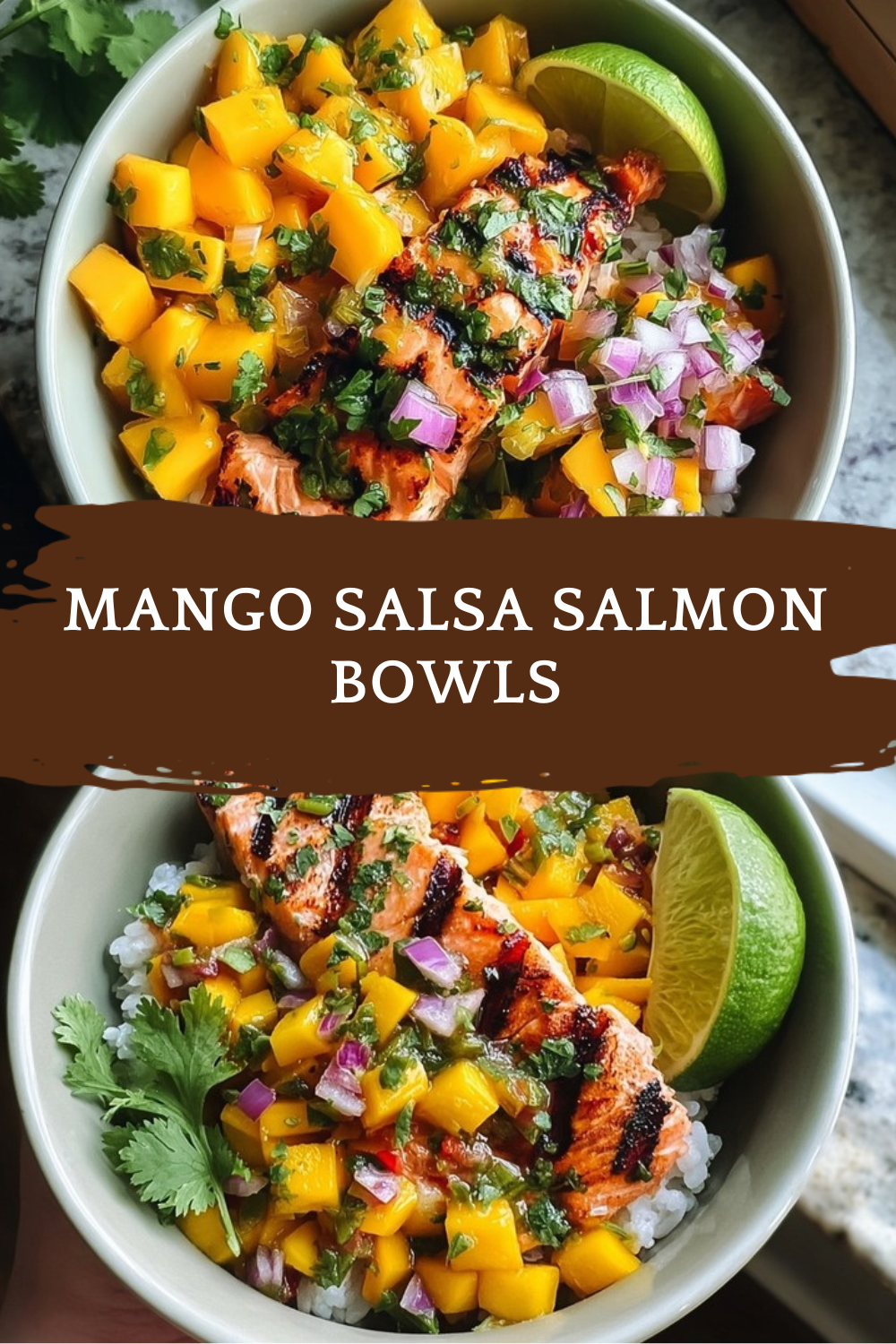 Bbq Salmon Bowls With Zesty Mango Avocado Salsa 7 Mango Salsa Salmon Bowls