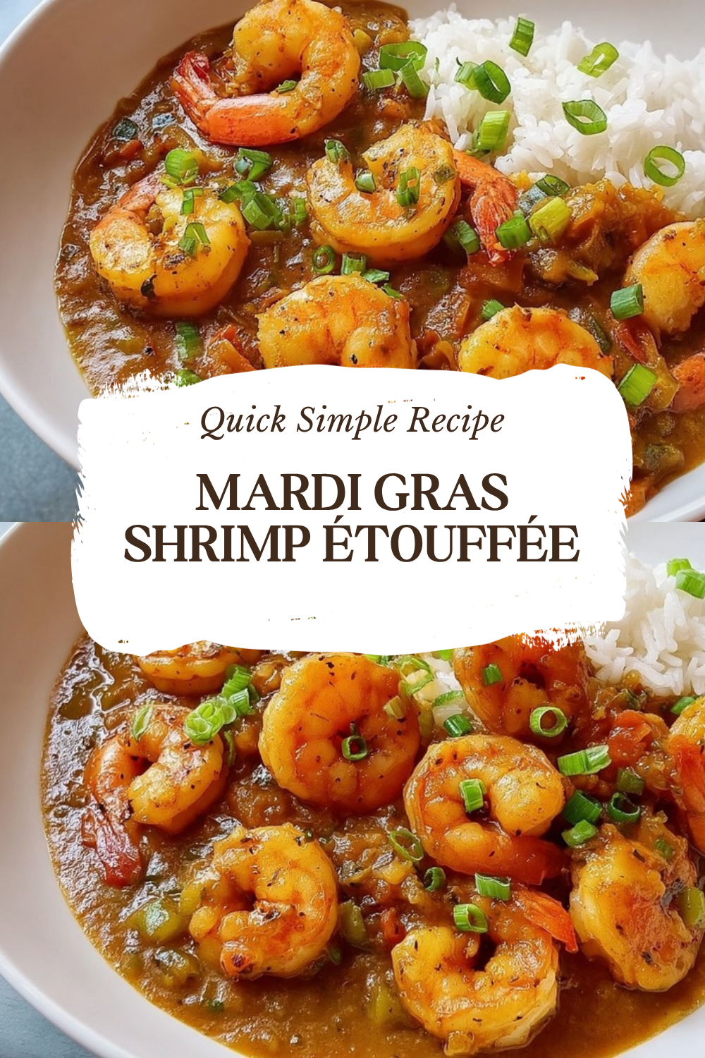 Mardi Gras Shrimp Étouffée