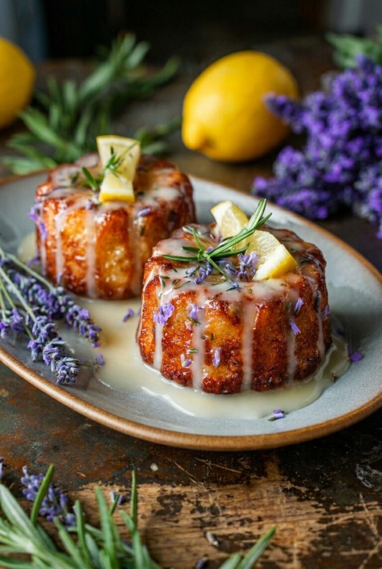 Mini Lemon Cakes With Lavender Glaze 94.Png