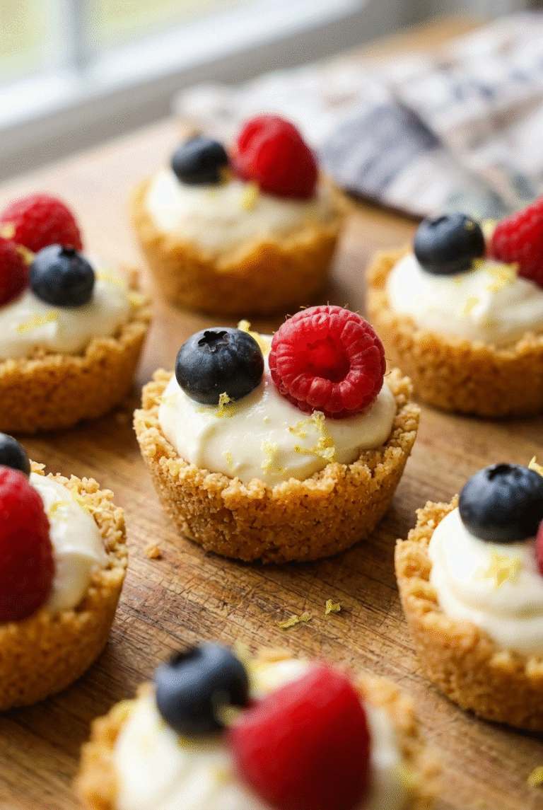 Mini No-Bake Lemon Cheesecake Tarts 95.Png