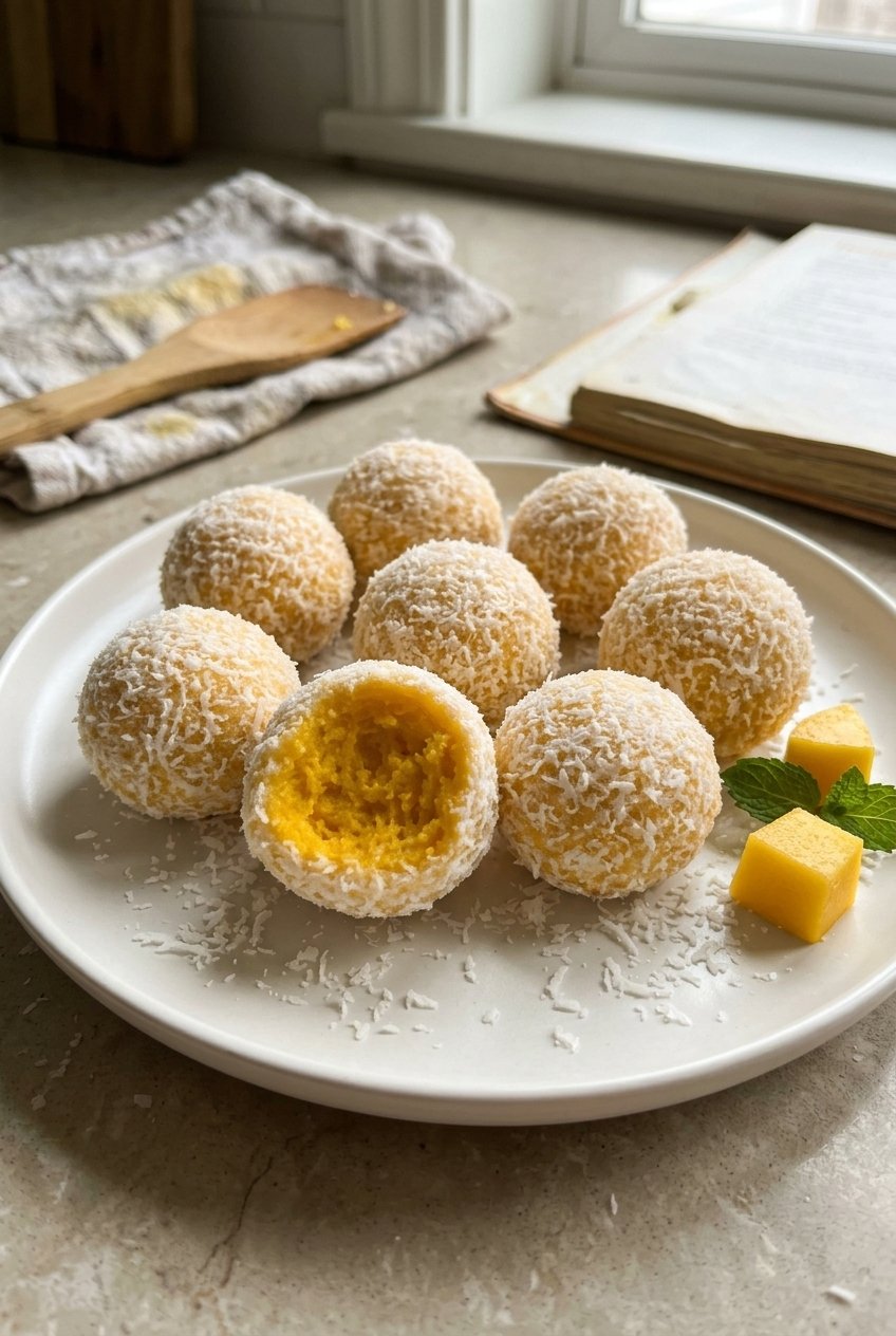 No Bake Mango Truffles Recipe