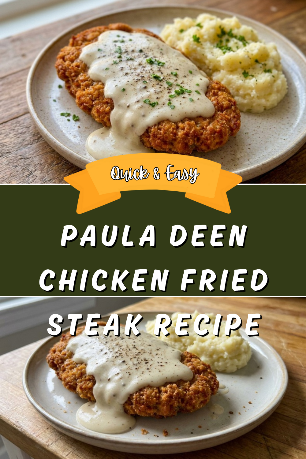 Chicken Fried Steak With Milk Gravy Recipe 7 Paula Deen Chicken Fried Steak Recipe